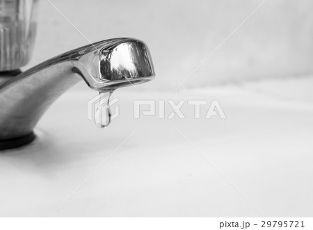 Closeup tap with water dropping 29795721