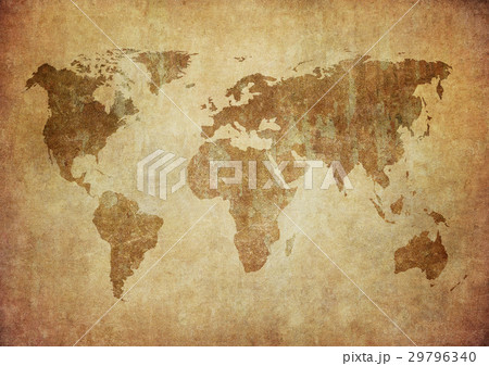grunge map of the world 29796340