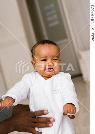 Little mix race asian african baby close up at Little mix race asian african baby close up at 29797073