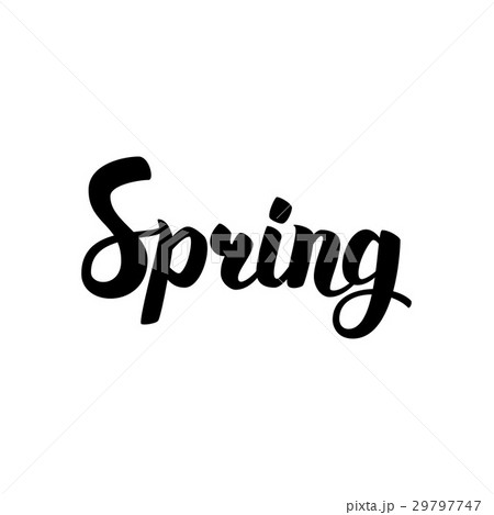 Spring Handwritten Letteringのイラスト素材 [29797747] - PIXTA