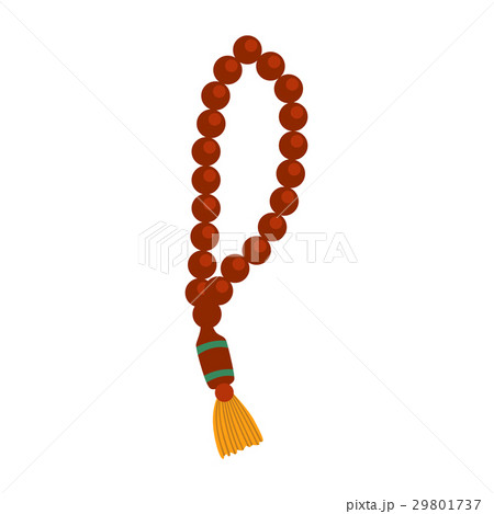 Wooden rosary, colorful vector illustration 29801737