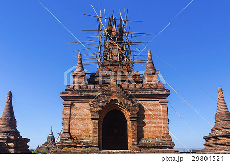 Bagan buddha tower at day Bagan buddha tower at day 29804524