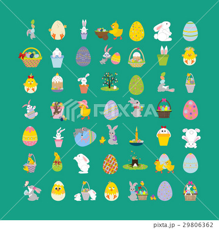 Easter illustrations set Easter illustrations set 29806362