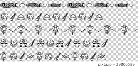 こどもの日の飾り線 29806589