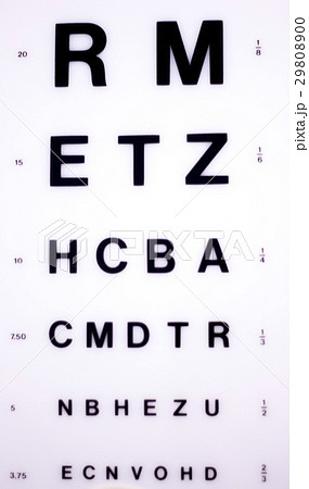 Optician eye test chart 29808900