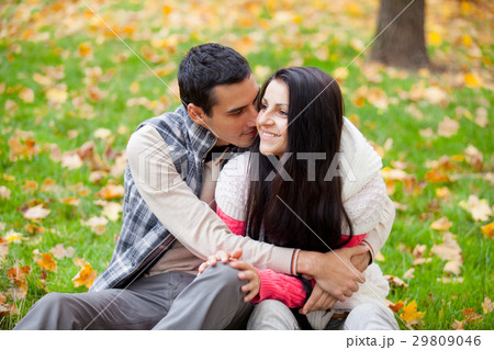 photo of cute couple hugging  29809046