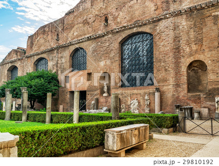 Ruins of the baths of Diocletian in Rome 29810192