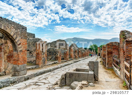 Street in Pompeii, Italy 29810577