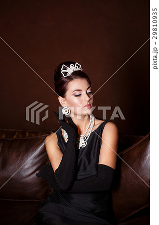 Romantic Beauty.Retro Style.woman retro portrait Romantic Beauty.Retro Style.woman retro portrait 29810935