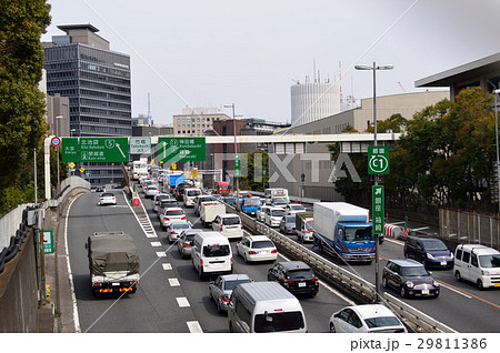 首都高速　大渋滞 29811386