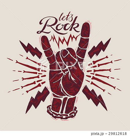 Rock sign gesture 29812618