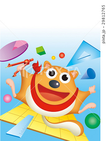 モモンガと数学 モモンガキャラクターのイラスト素材