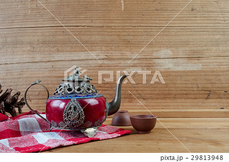 Vintage Chinese teapot made of old jade Vintage Chinese teapot made of old jade 29813948