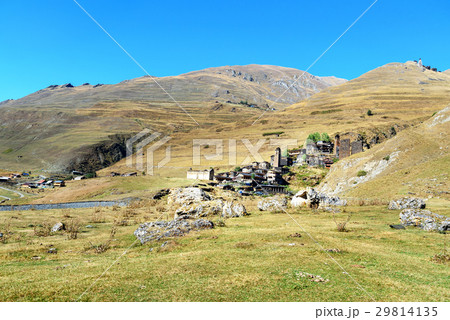 Old village Dartlo Tusheti Nature Reserve. Georgia Old village Dartlo Tusheti Nature Reserve. Georgia 29814135
