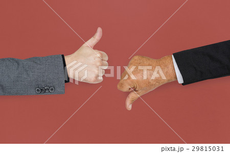 Human Hands Thumbs Up Thumbs Down Sign Concept Human Hands Thumbs Up Thumbs Down Sign Concept 29815031