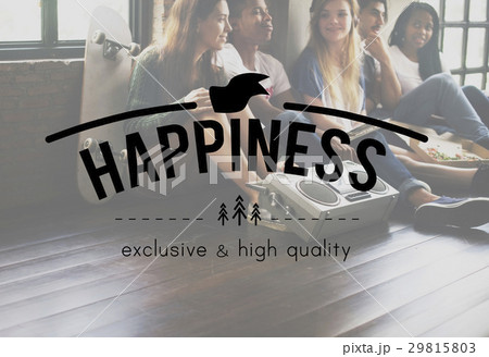 Happiness Vintage Vector Graphic Concept Happiness Vintage Vector Graphic Concept 29815803