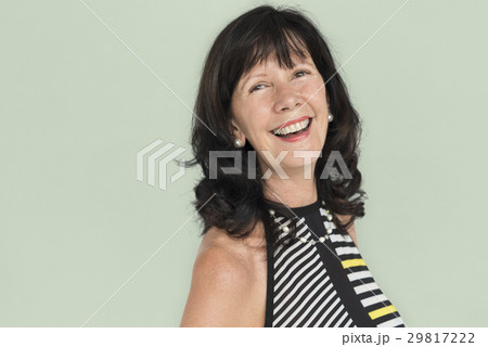 Senior Adult Woman Smiling Happiness Portrait Senior Adult Woman Smiling Happiness Portrait 29817222