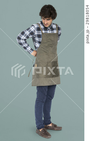 Man Attractive Caucasion Apron Concept Man Attractive Caucasion Apron Concept 29818054