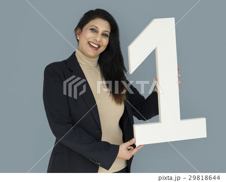 Indian Asian Woman Rank Number One 29818644