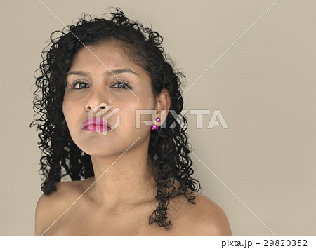 Lady Posing Studio Neutral Focused 29820352