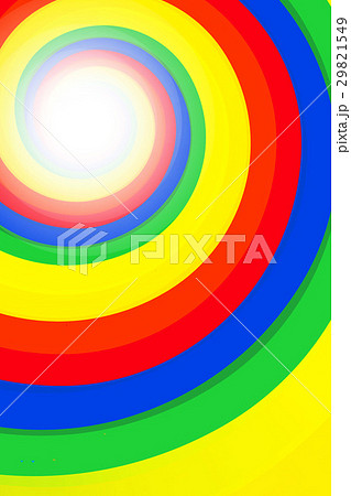 背景素材壁紙 スペクトル プリズム 虹色 レインボーカラー 渦巻き スパイラル 螺旋模様 らせん 光のイラスト素材