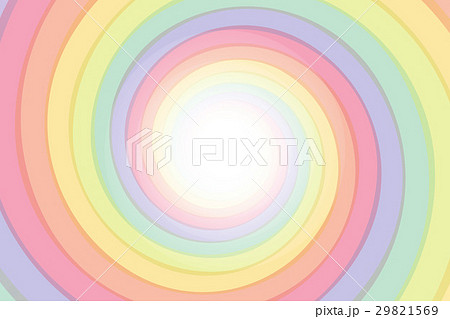 背景素材壁紙 スペクトル プリズム 虹色 レインボーカラー 渦巻き スパイラル 螺旋模様 らせん 光のイラスト素材