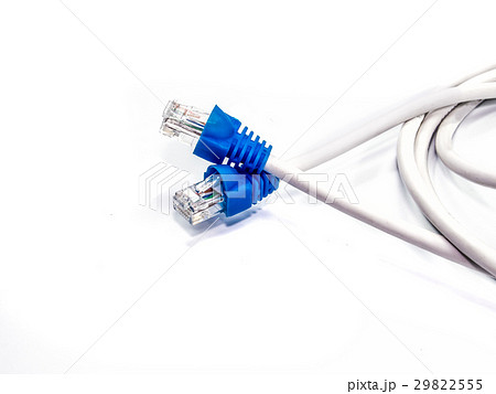 LAN cable for connecting to the Internet on a whit LAN cable for connecting to the Internet on a whit 29822555