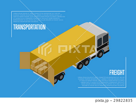 Transportation freight concept with cargo car 29822835