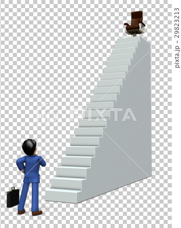 Abstract 3DCG illustration of business career Abstract 3DCG illustration of business career 29823213