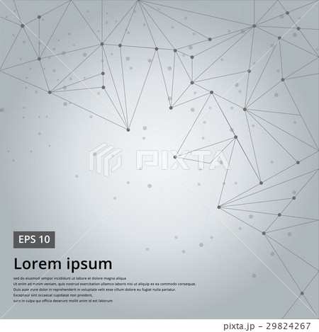 Abstract triangles space low poly White background 29824267