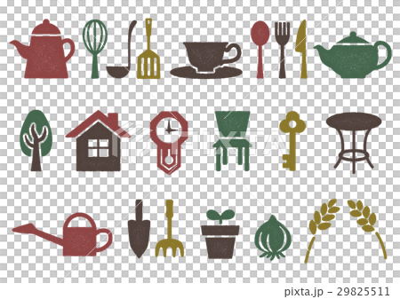 Wood print style mark illustration (color mix) Home · interior · kitchen · garden 29825511