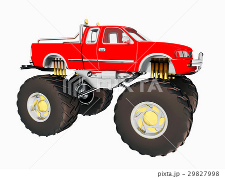 Monster truck isolated on white background Monster truck isolated on white background 29827998