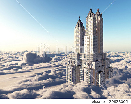 Huge skyscraper over the clouds Huge skyscraper over the clouds 29828006