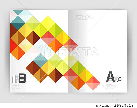 Square annual report brochure a4 print template 29828518