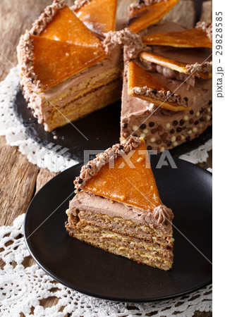 Delicatessen piece Hungarian Dobosh cake Delicatessen piece Hungarian Dobosh cake 29828585