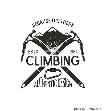 Vintage climbing badge. Climbing logo, vintage 29828849