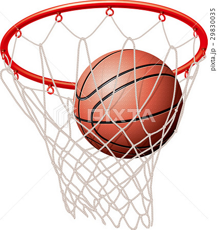 バスケットボールのゴールのイラスト素材