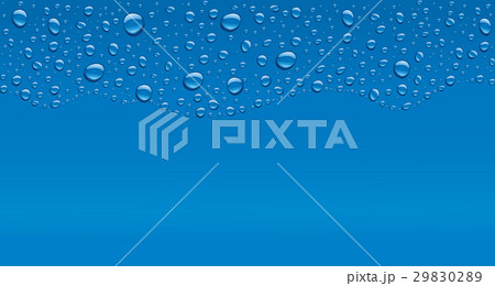 water drops on blue background with place for text 29830289