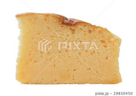 Japanese style Cheesecake isolated on white. 29830450