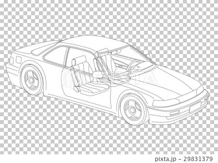 自動車線画 自動車内部構造のイラスト素材 29831379 Pixta