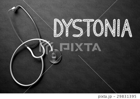 Dystonia - Text on Chalkboard. 3D Illustration. 29831395