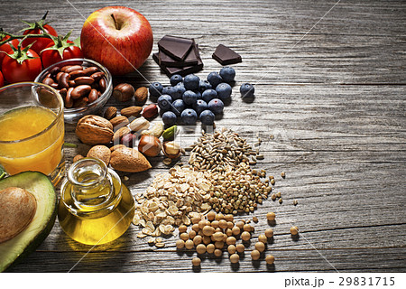 Healthy food with vegetable and fruit Healthy food with vegetable and fruit 29831715