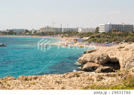 Stone cliff in a beautiful blue sea Cyprus 29831788