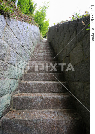 愛媛県今治市　小島　北部砲台　司令塔跡への階段 29831911