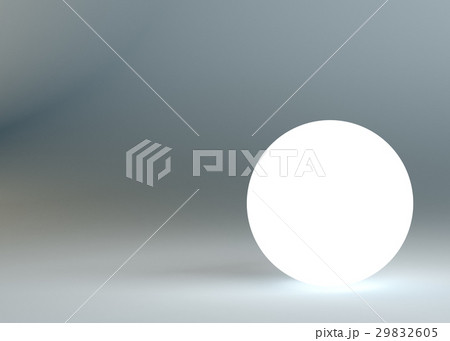 White glow sphere in gray dark background 29832605