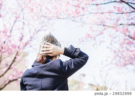 桜と女性 桜と女性 29832999