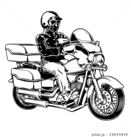 Biker isolated on white Biker isolated on white 29834849
