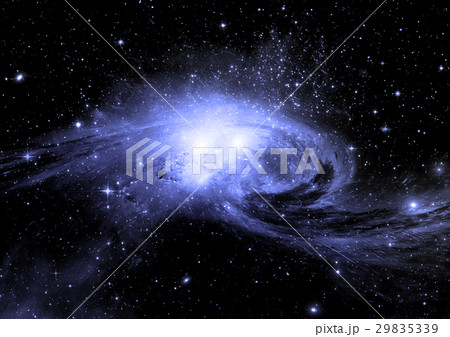 Stars, dust and gas nebula in a far galaxy 29835339