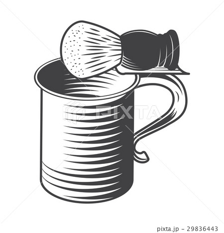 Shaving mug and brush 29836443
