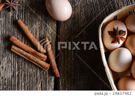 Eggs, cinnamon, buckwheat 29837962